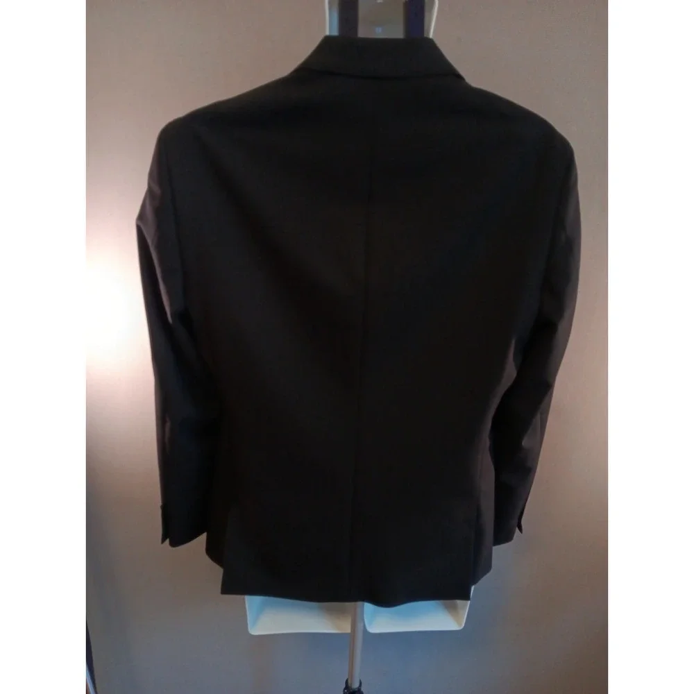 NHP Men's 38S Black Suit Jacket Double-Vented Two-Button (Saks Fifth Ave)